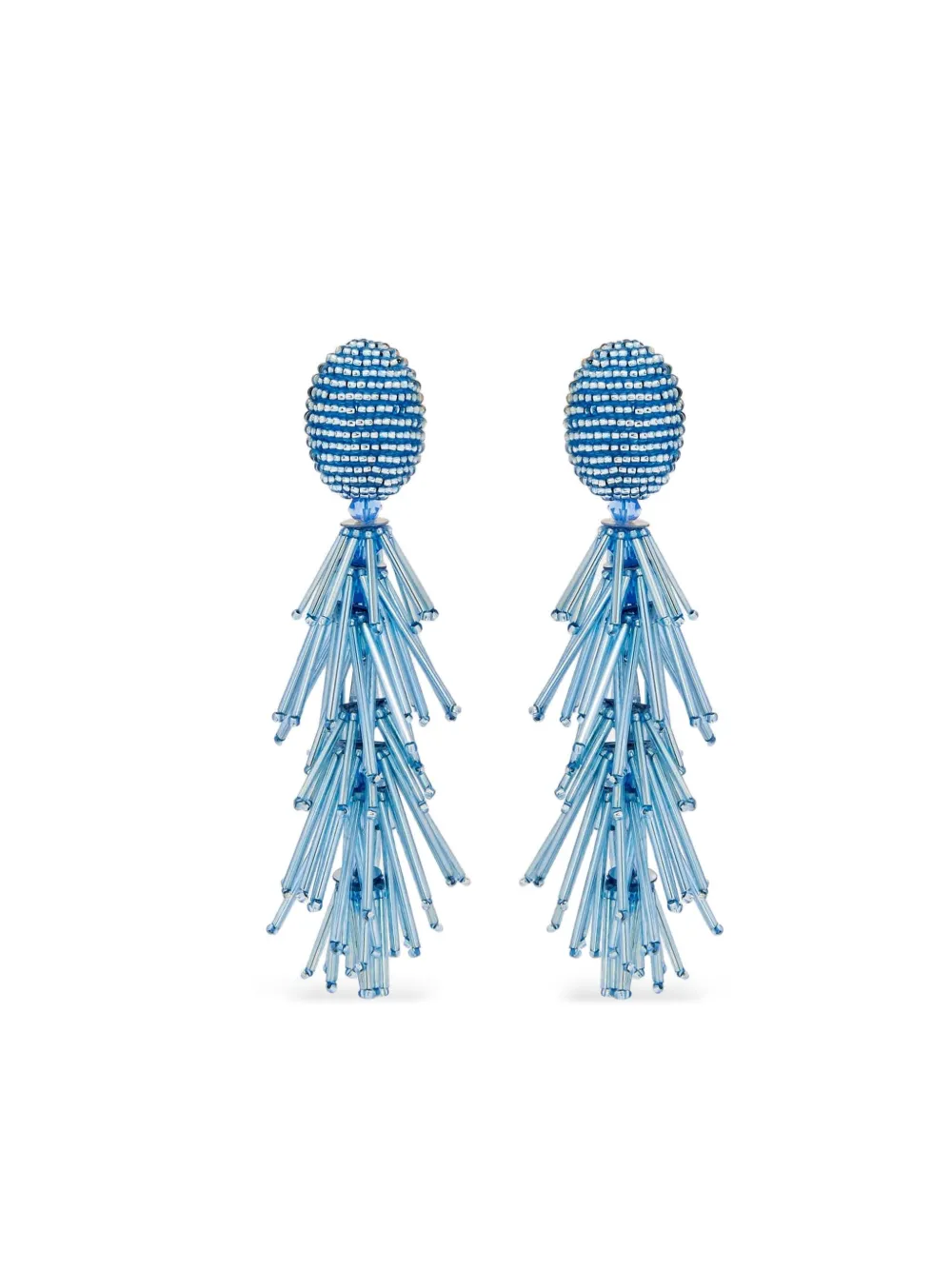 

Серьги с бисером Oscar de la Renta, синий