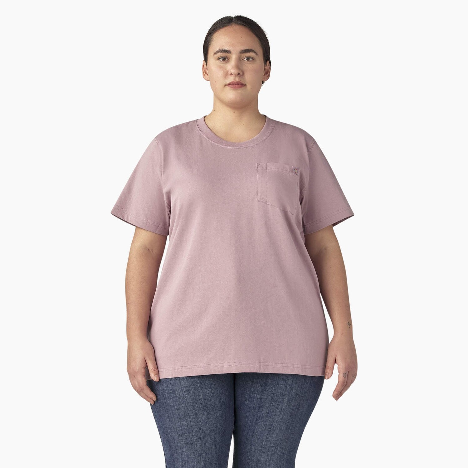 

Женская футболка тяжелого веса с короткими рукавами Dickies Plus, цвет Lilac (Lc)