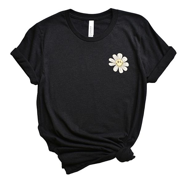 

Футболка с принтом SWSmiley blooming daisies Simply Sage Market, Black, Черный, Футболка с принтом SWSmiley blooming daisies Simply Sage Market, Black