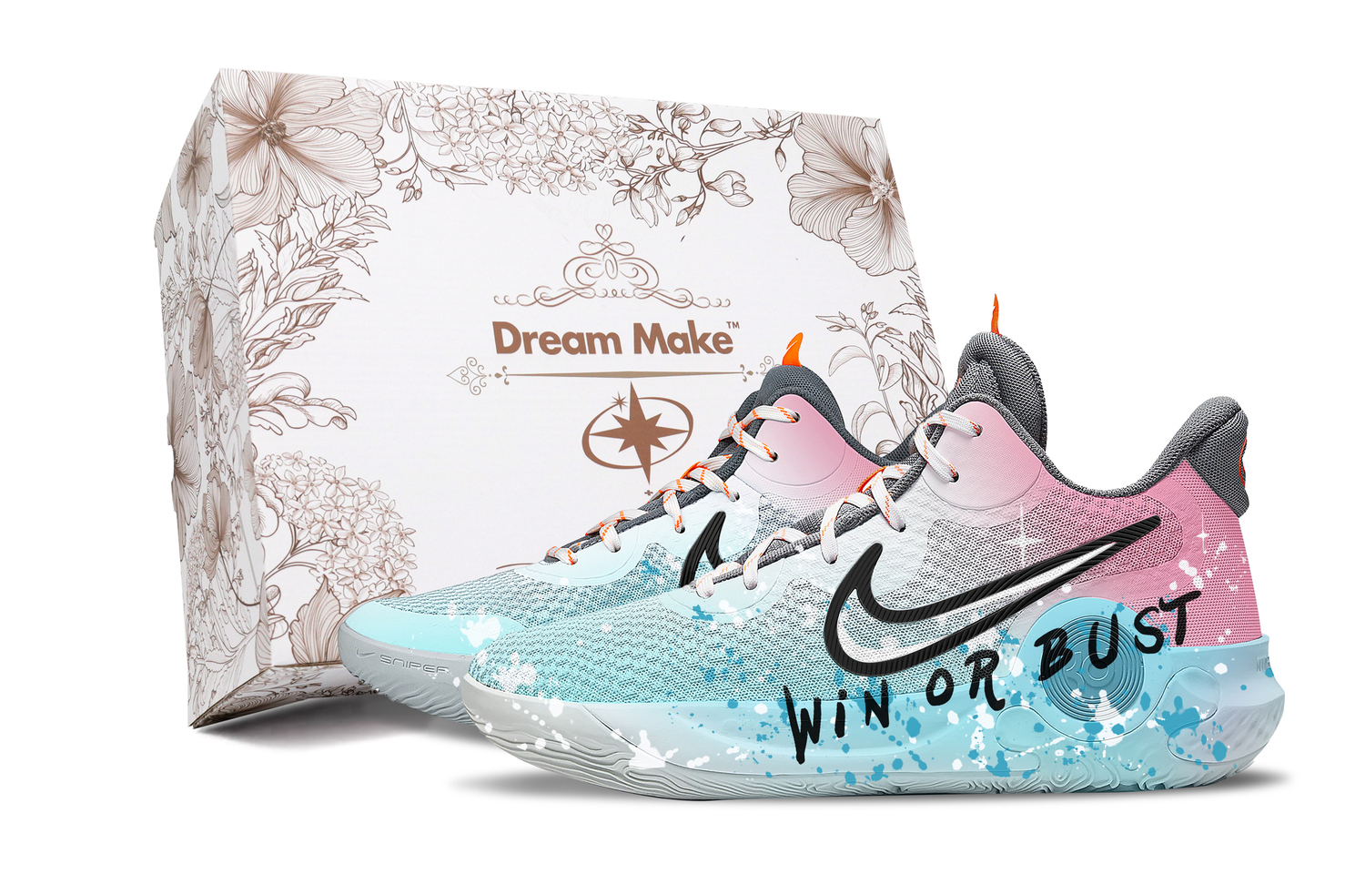 

Nike Кроссовки баскетбольные KD Trey 5 IX Observer-White Box противоскользящие износостойкие мидтоп унисекс синий, цвет Blue