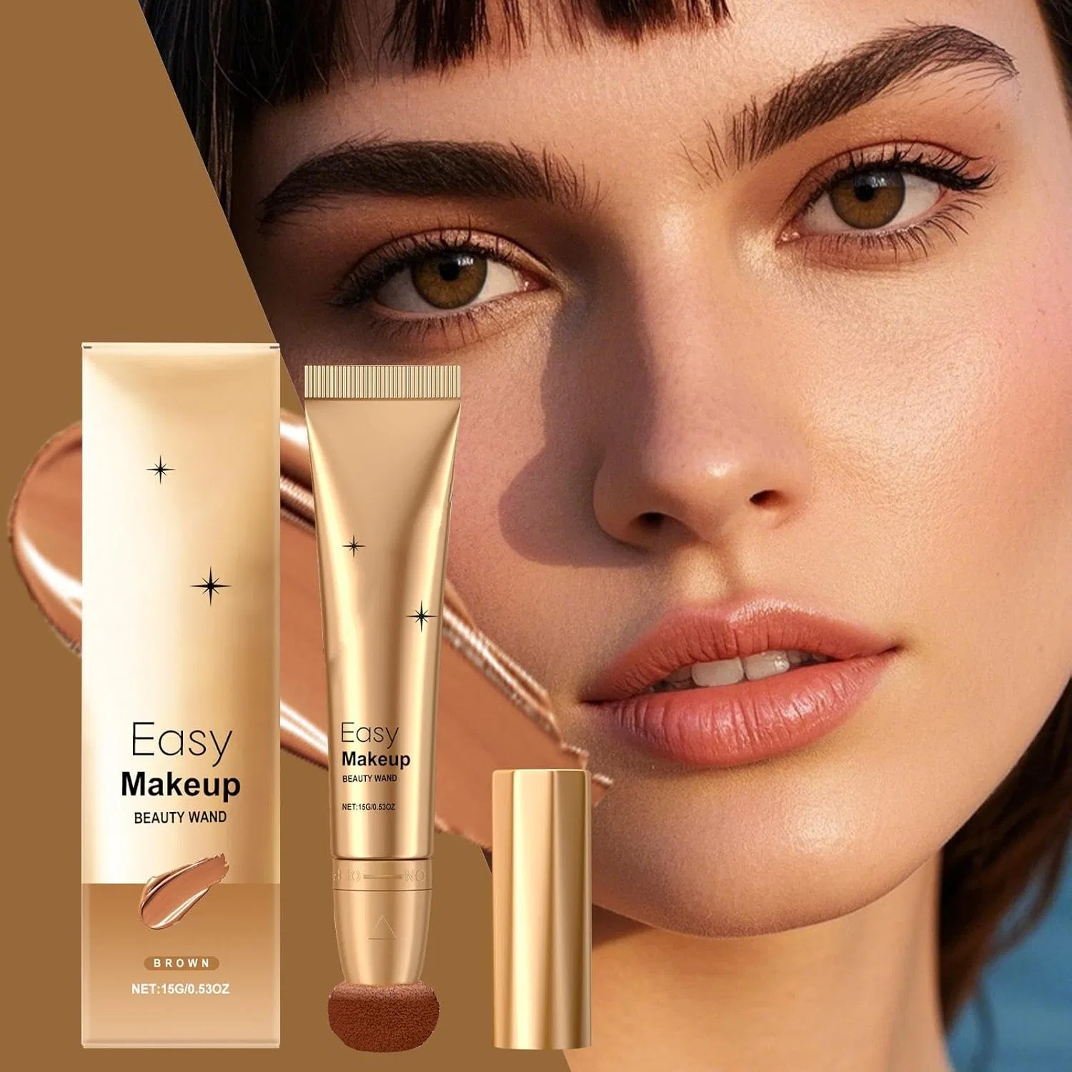 Хайлайтер Halo Glow Blush, жидкий контур, темно-коричневый, 0.06 кг — фото 3