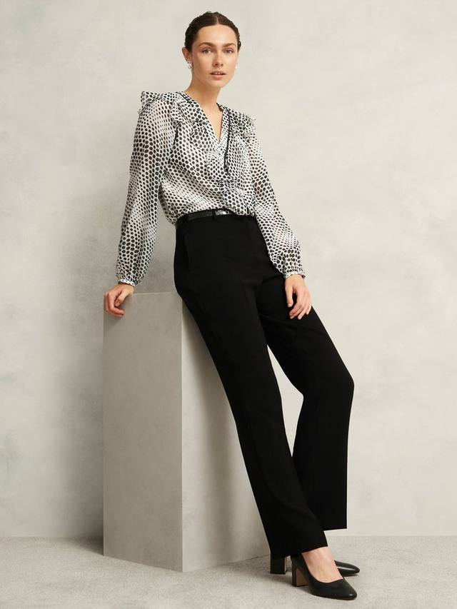 

Топ Rosana в горошек Hobbs, Cream/Black