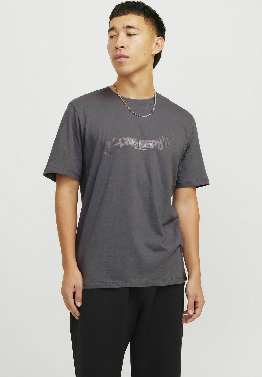 

Рубашка с принтом GEDRUCKT RUNDHALS Jack & Jones, серый