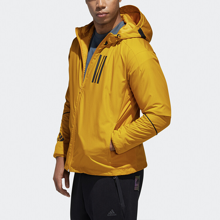Куртка мужская золотая Adidas, цвет Gold — фото 4