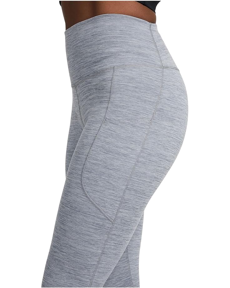 Брюки Nike Dri-FIT One High Rise 7/8 Packet Tights, цвет Smoke Grey/Heather/Black — фото 3