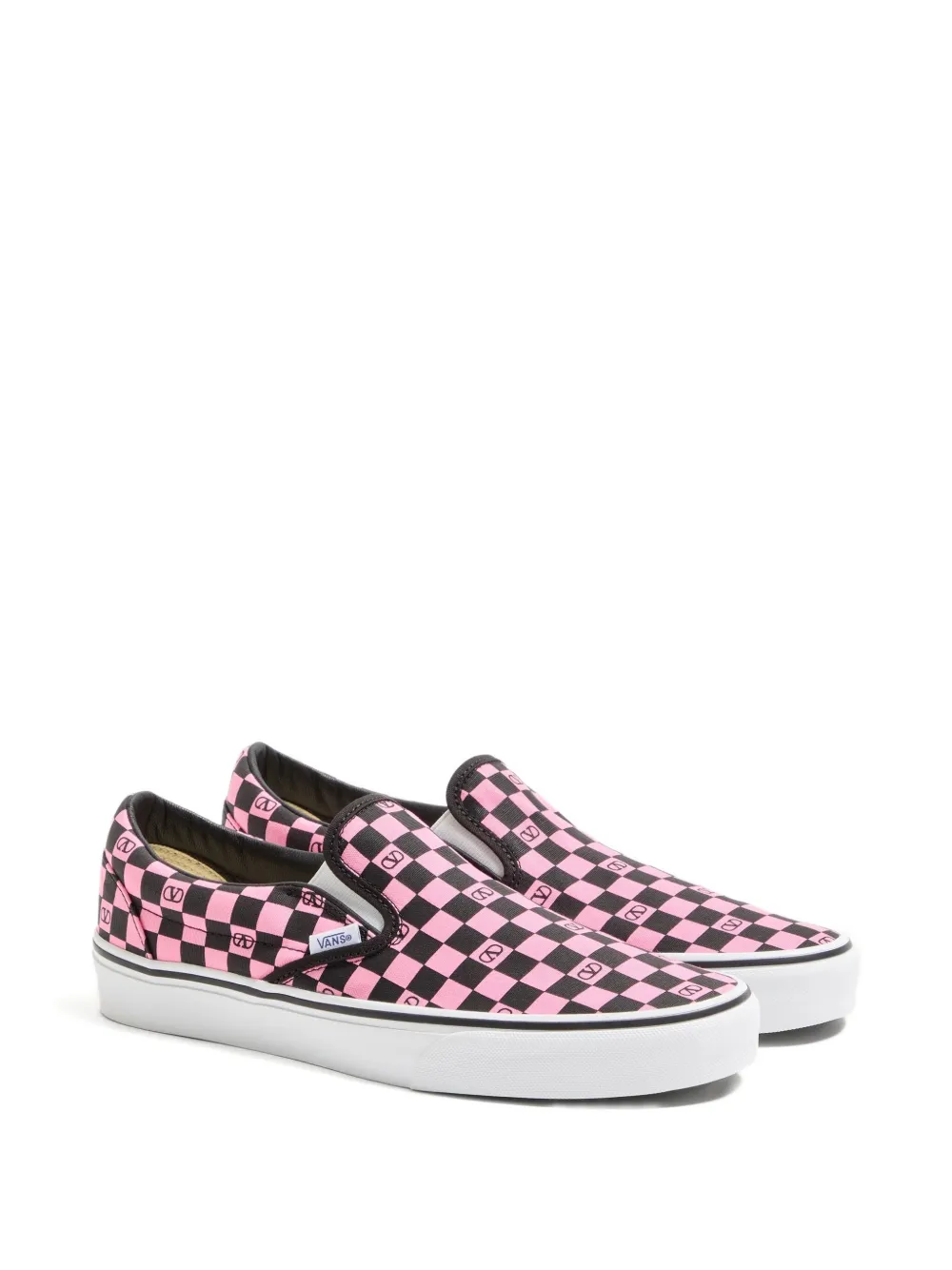 Кеды authentic checkerboard из коллаборации с vans VALENTINO GARAVANI, розовый — фото 2