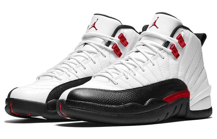 Мужские баскетбольные кроссовки Jordan Air Jordan 12 Vintage, Black/White/Red — фото 4