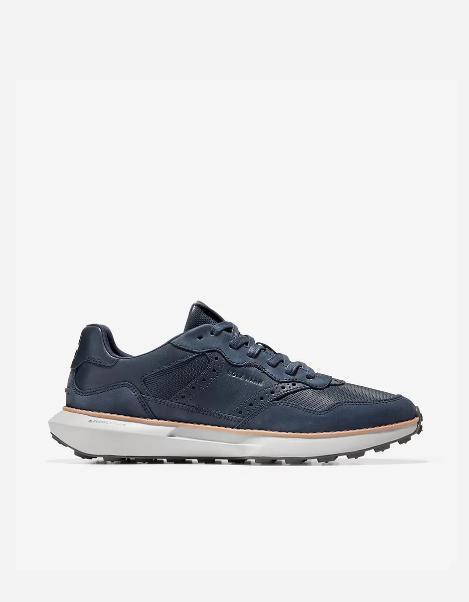 

Мужские кожаные кроссовки в стиле ретро спорта Cole Haan, тёмно-синий