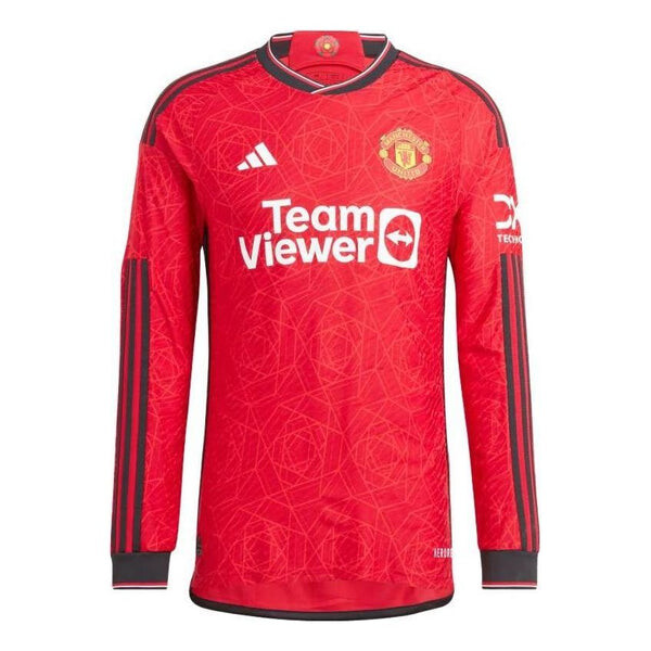 

Футболка manchester united 23 24 домашняя футболка с длинным рукавом Adidas, красный