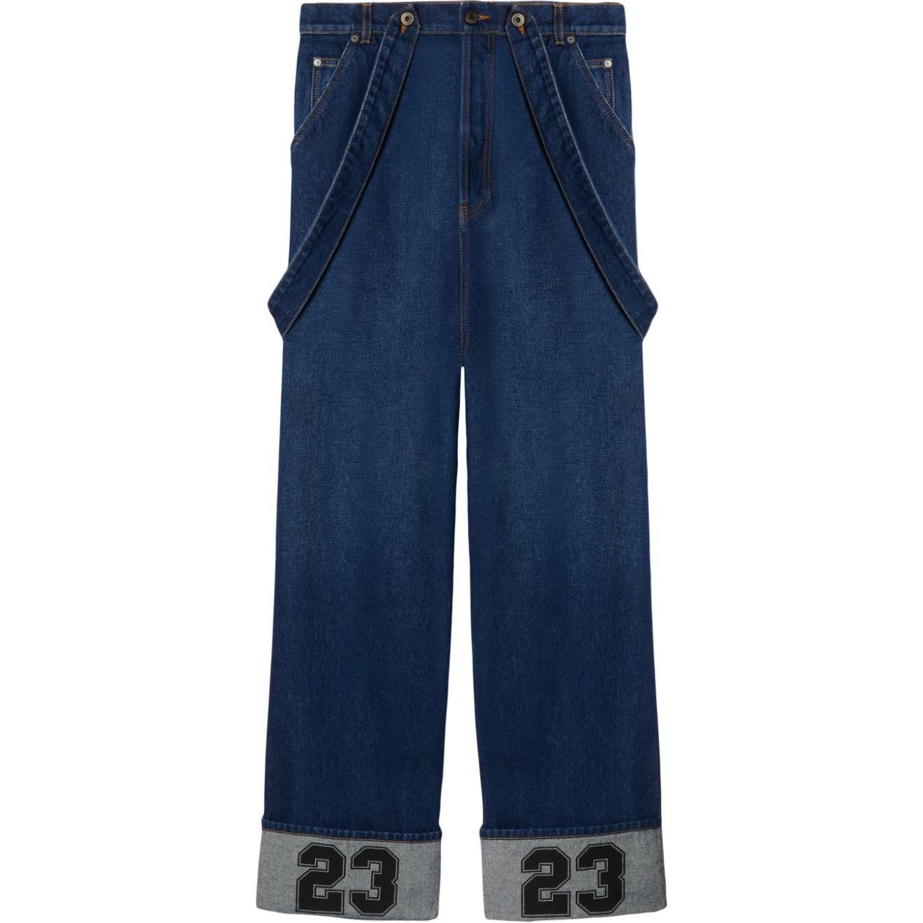 

Джинсы 90s Braces-detail прямого кроя OFF-WHITE, темно-синий