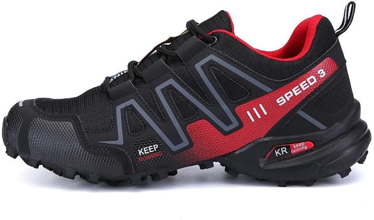 

Ботинки для походов Qacksv, Ботинки для мужчин, нескользящая спортивная обувь, широкие водные туфли с открытым носком, дышащая рабочая обувь, ботильоны, повседневная легкая обувь для походов, треккинговые ботинки для мужчин, красный