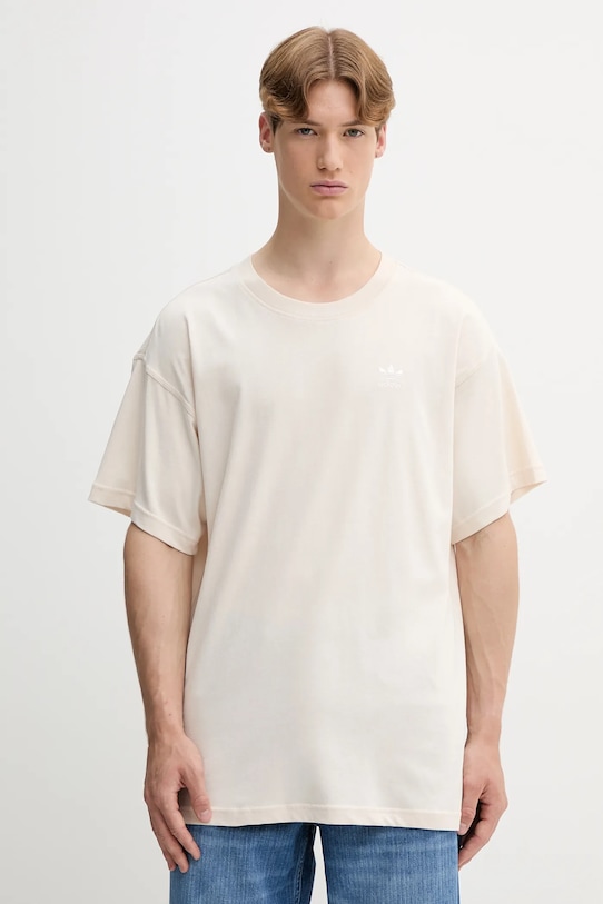 

Футболка хлопковая Essentials Adidas Originals, бежевый