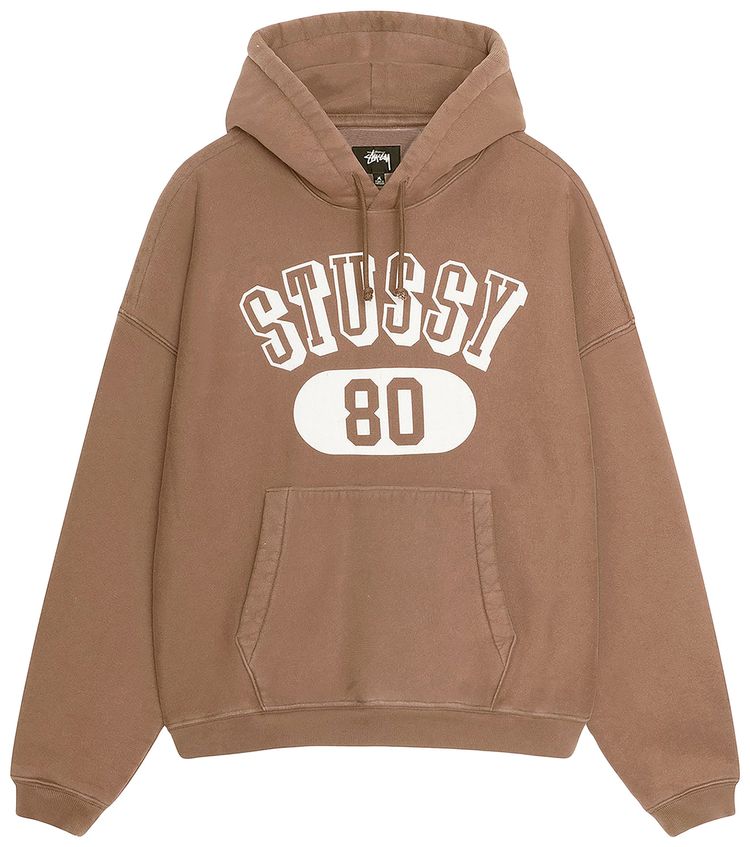 

Худи Stussy 80 Relaxed, коричневый