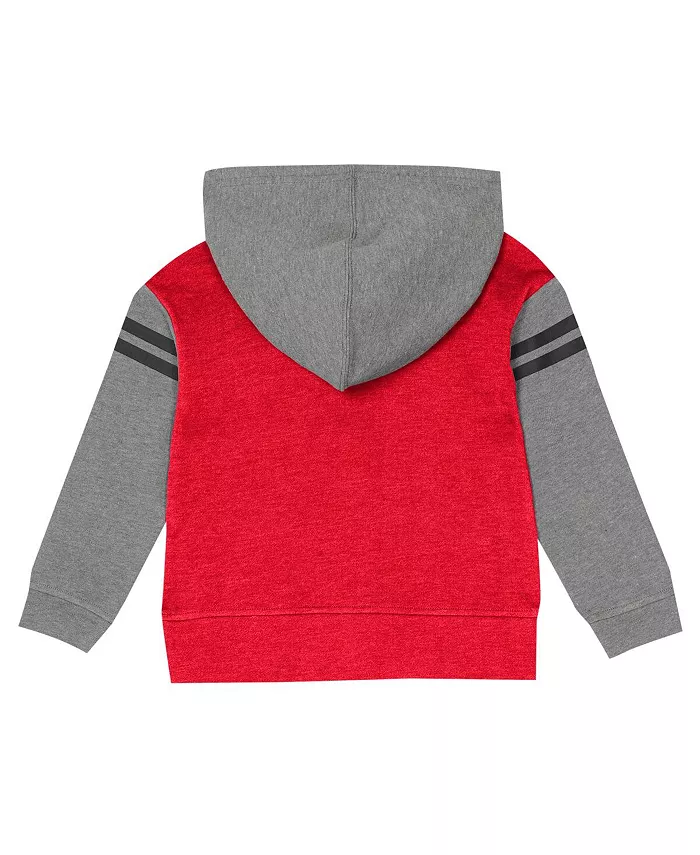 Комплект из двух предметов для девочек дошкольного возраста Scarlet Ohio State Buckeyes Preschool Clubhouse: свитер с капюшоном и леггинсы Outerstuff — фото 3