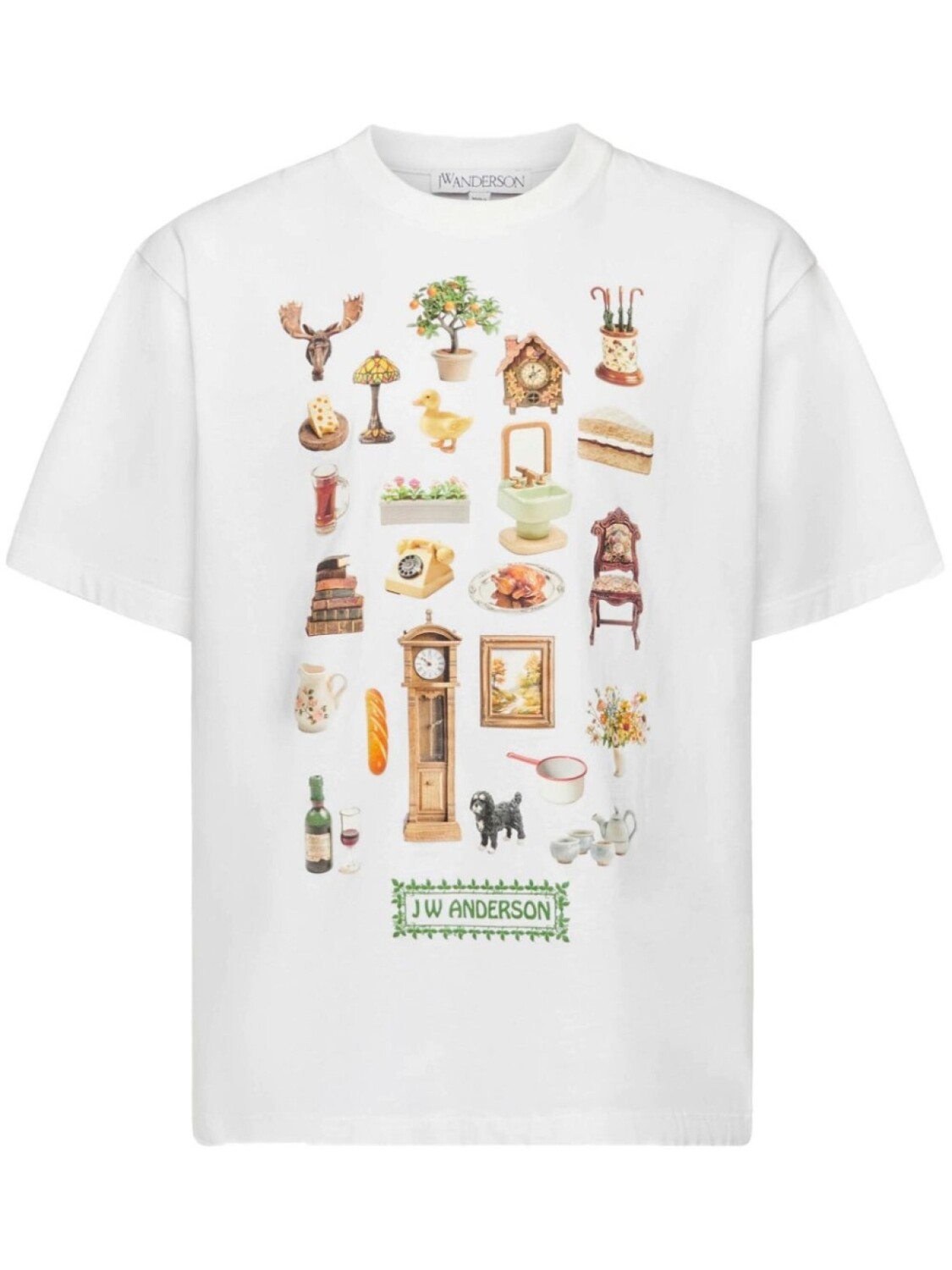 

Футболка Diorama с принтом JW Anderson, белый