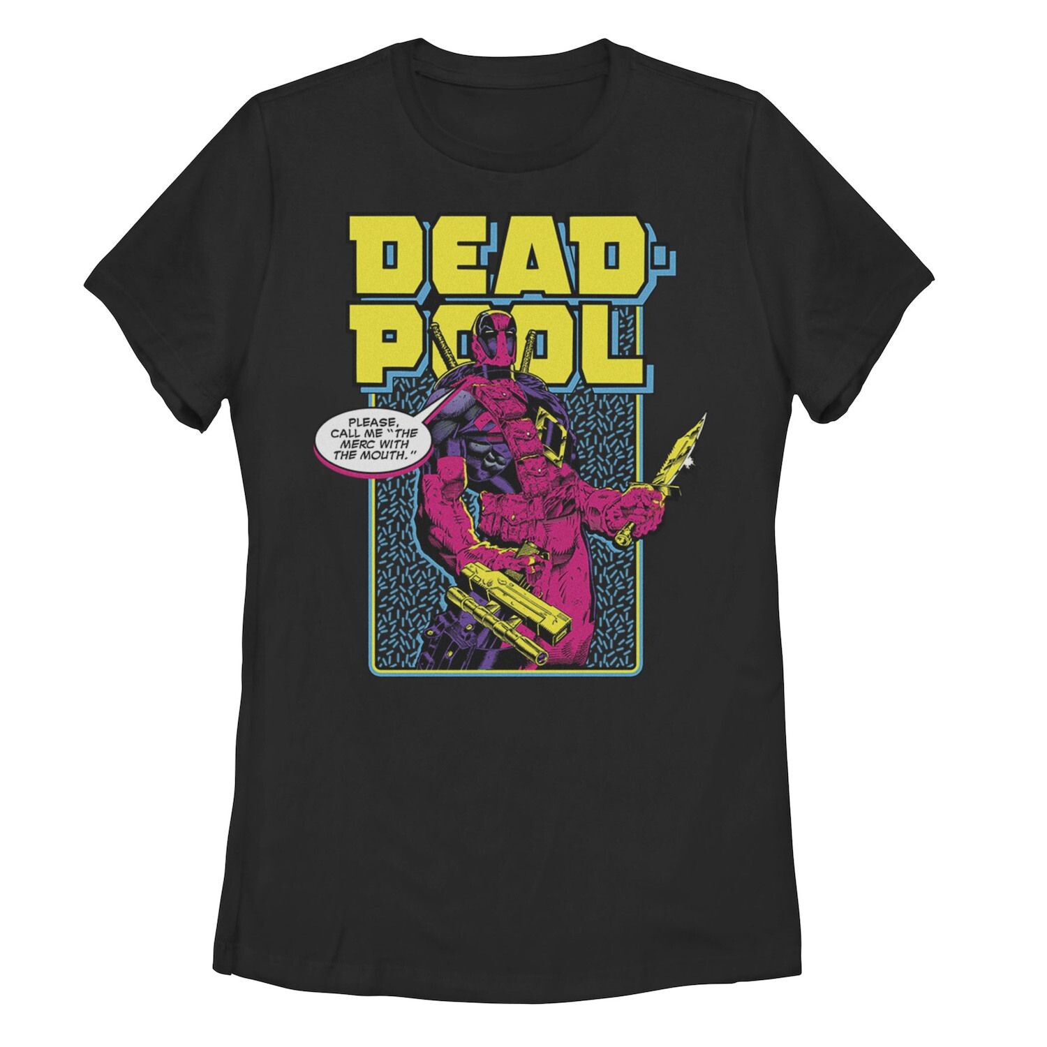 

Футболка с ртом для юниоров Marvel Deadpool, 30-е место «Зови меня наемником» Licensed Character