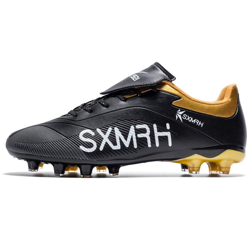 Binary Футбольные бутсы FG Firm Ground Cushioning Support, устойчивые к истиранию, легкие, нескользящие, унисекс, черно-зеленые