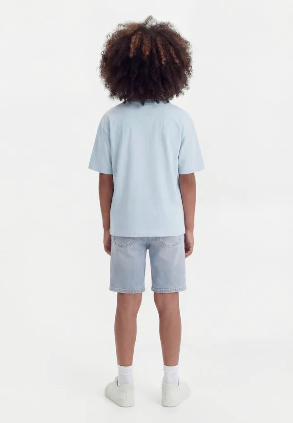 Мягкая футболка с логотипом, базовая футболка Gap, Sail Blue — фото 2