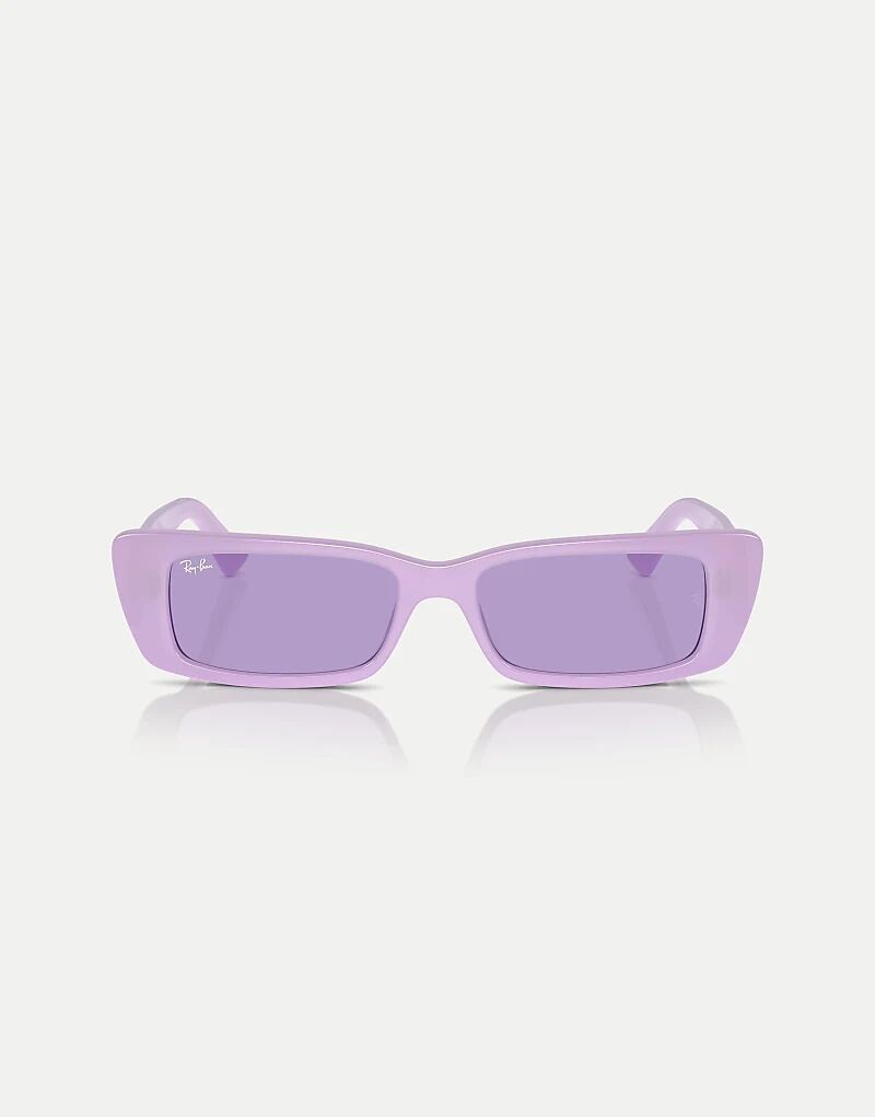 

Солнцезащитные очки Ray-Ban Teru прямоугольной формы с фиолетовыми линзами в сиреневом цвете
