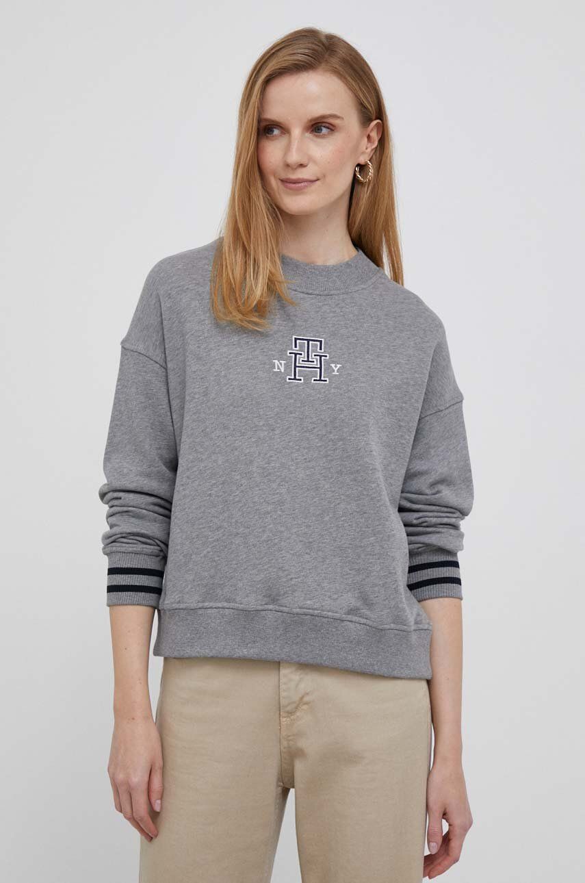 

Хлопковая толстовка Tommy Hilfiger, серый
