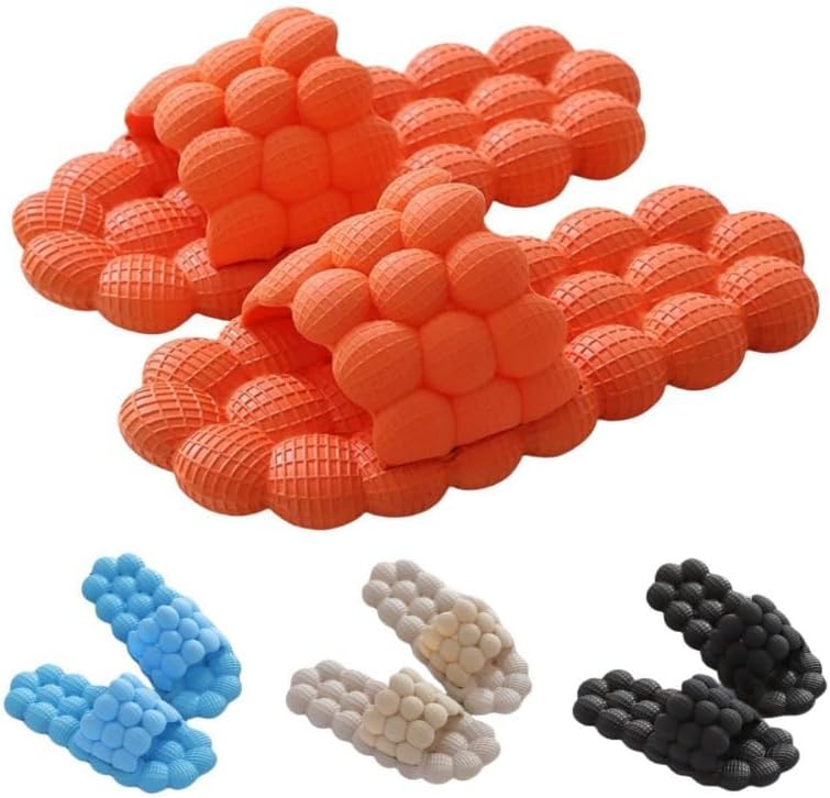 

Летние сандалии ALBIVA Lychee унисекс, сандалии Lychee для снятия стресса, массажные тапочки, для ванной и пляжа, шлепанцы EVA, оранжевый