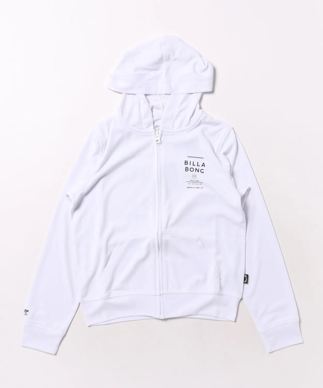 Рашгард с капюшоном и молнией BILLABONG для мальчиков, длинный рукав, белый