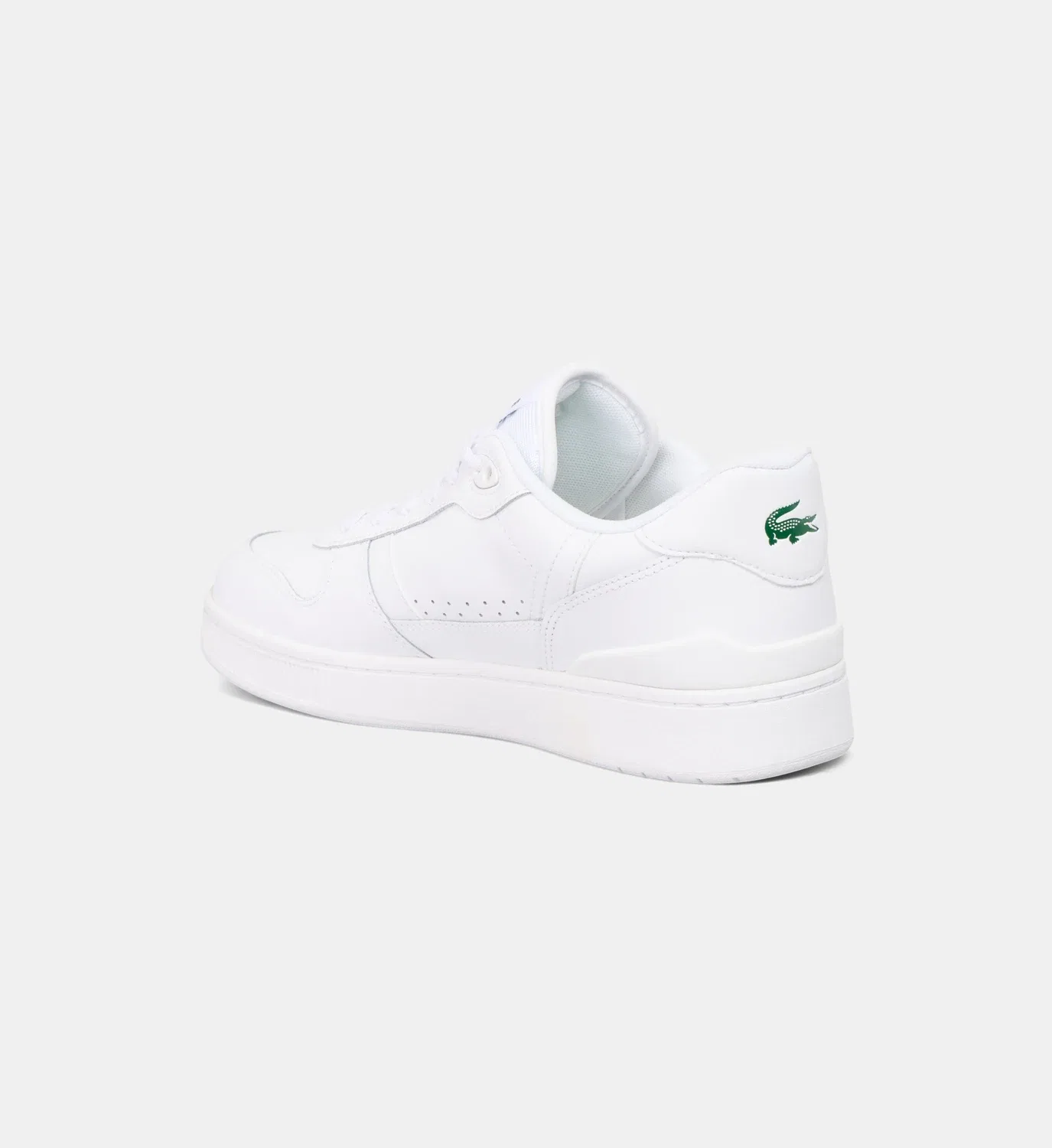 Кроссовки низкие T-Clip Set кожа Lacoste, белый — фото 3