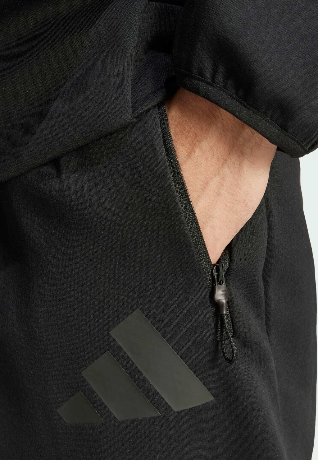 Спортивные брюки OPEN HEM adidas Sportswear, черный — фото 3