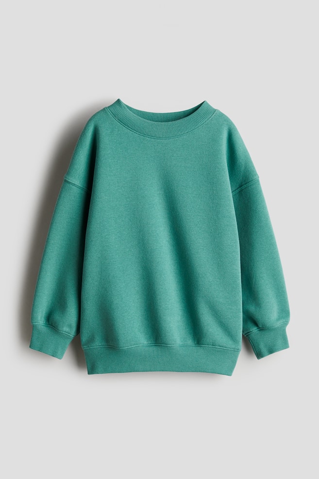 

Толстовка оверсайз с круглым вырезом H&M, зеленый