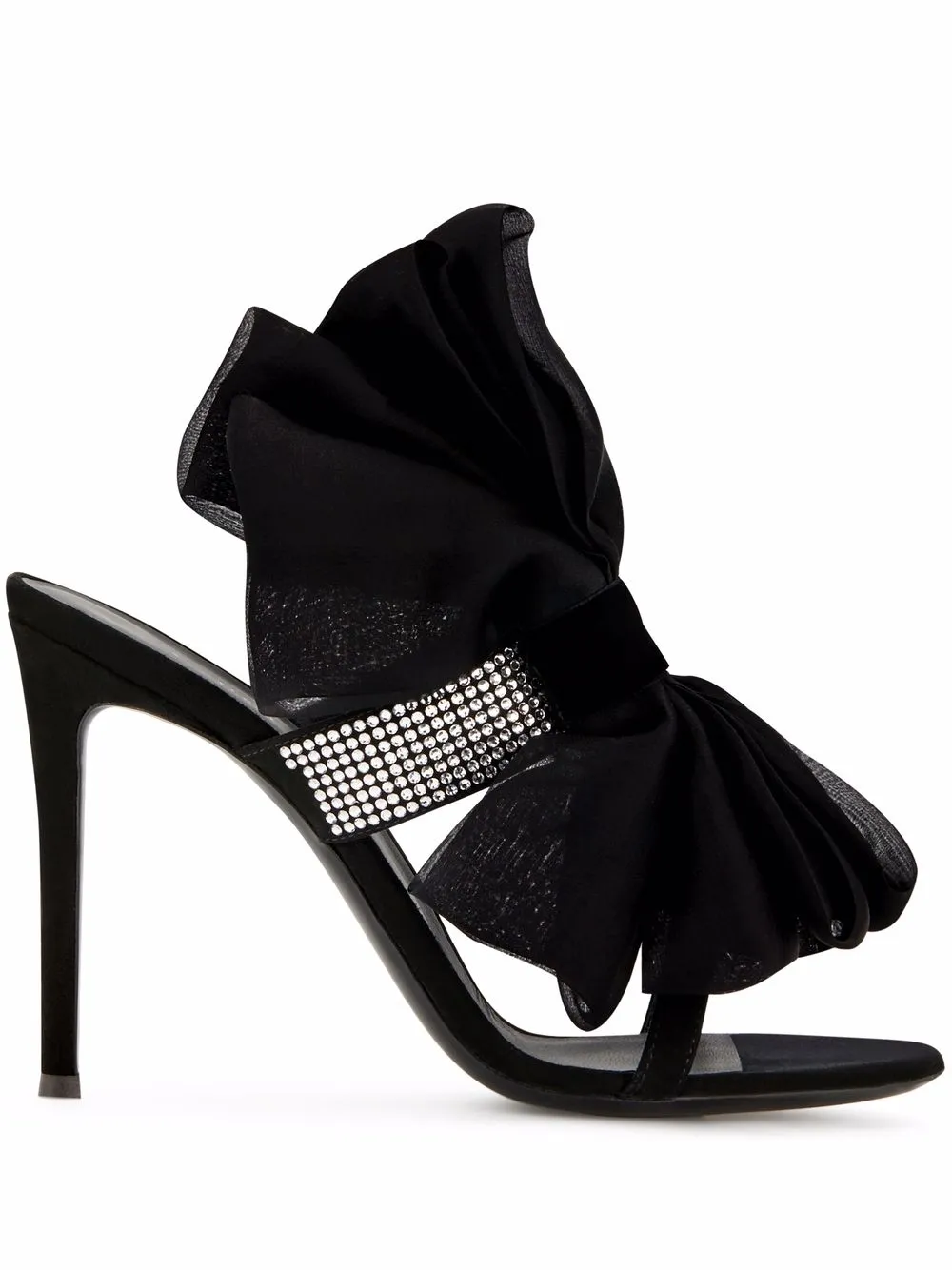 Босоножки Amabel с бантами Giuseppe Zanotti, черный