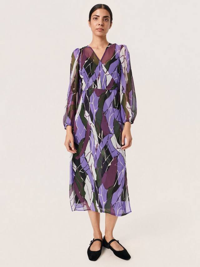 

Шифоновое платье миди с запахом josefine Soaked In Luxury, цвет Purple/Multi