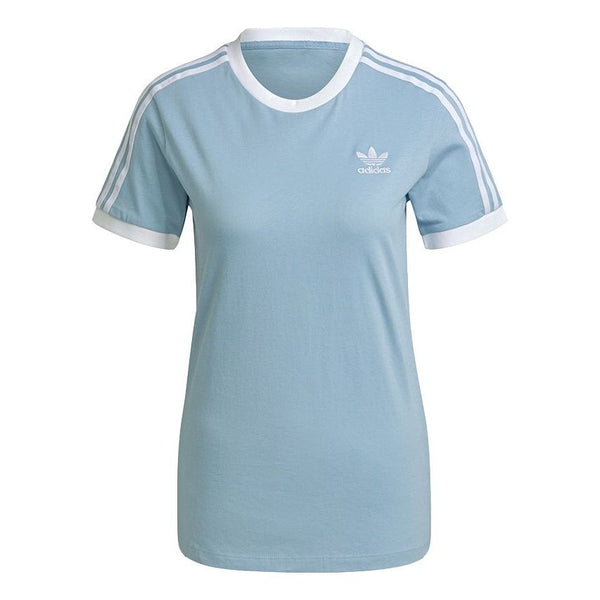 

Футболка originals 3 stripes tee 'sky blue' Adidas, голубой