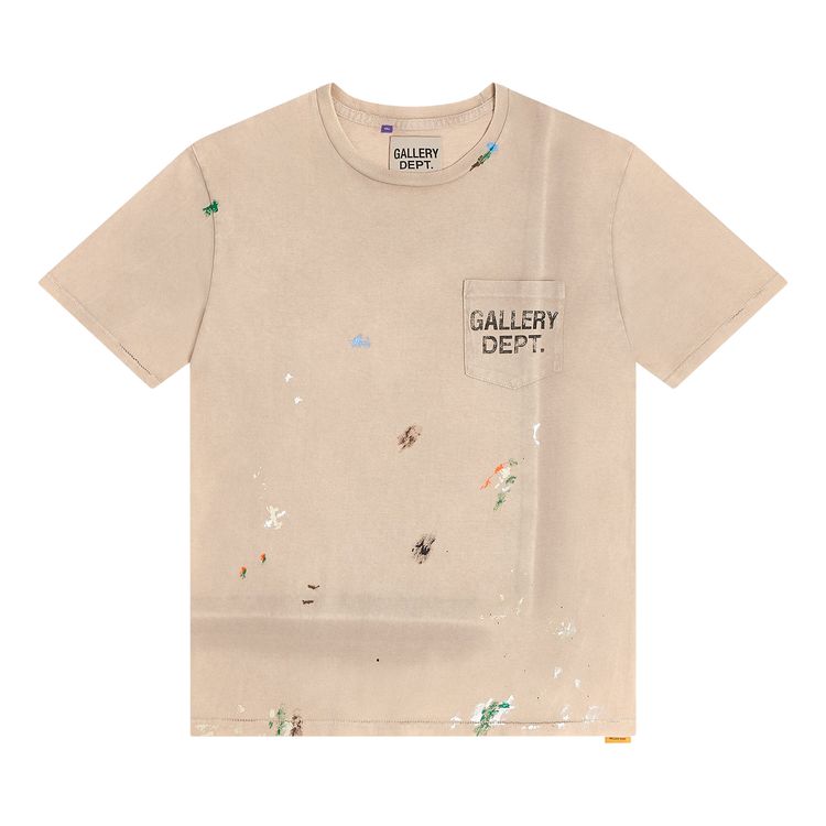 

Футболка Gallery Dept. Vintage Logo Painted Tee 'Taupe', желто-коричневый