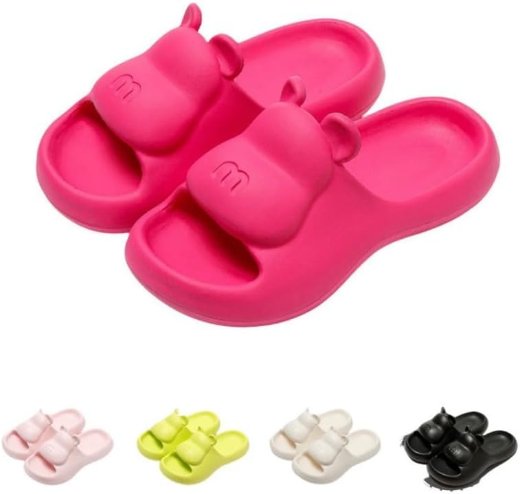 

Милые шлепанцы в виде медвежонка Albiva, розовый