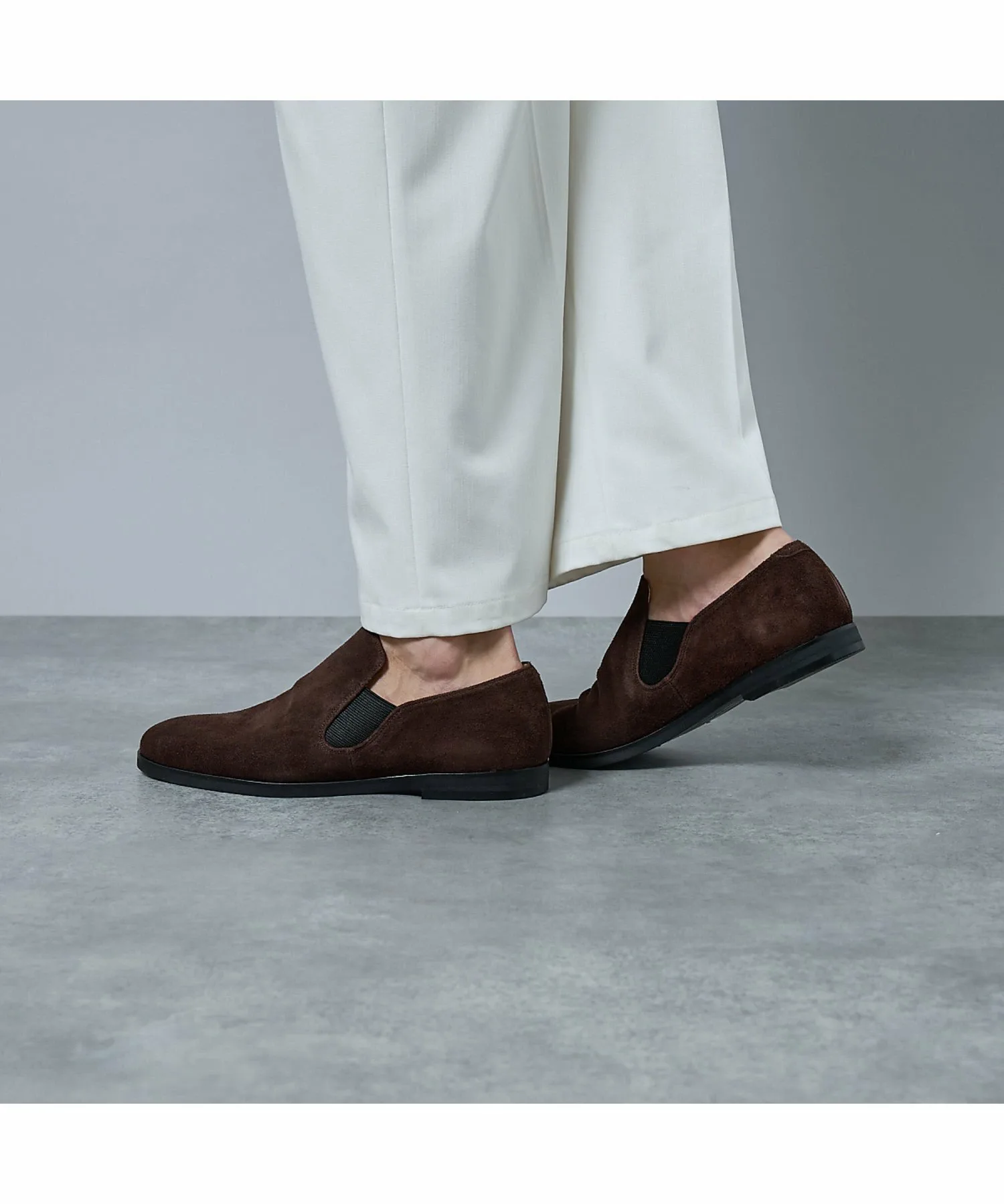 Кожаные слипоны с боковой вставкой AlfredoBANNISTER, Dark Brown