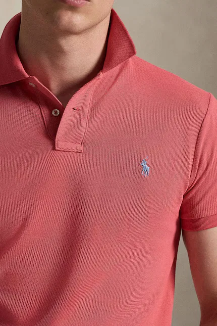 Поло хлопковое Polo Ralph Lauren, розовый — фото 4
