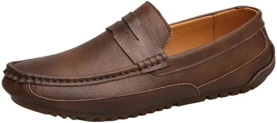 Лоферы повседневные, легкие, Mens Slip On, Brown DHFIRUFSHLO