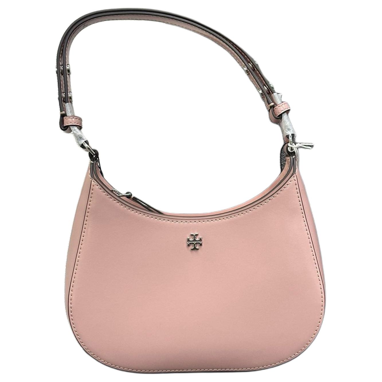 

Сумка Emerson из лаковой кожи на плечо малого размера женская глиняно-розовая TORY BURCH