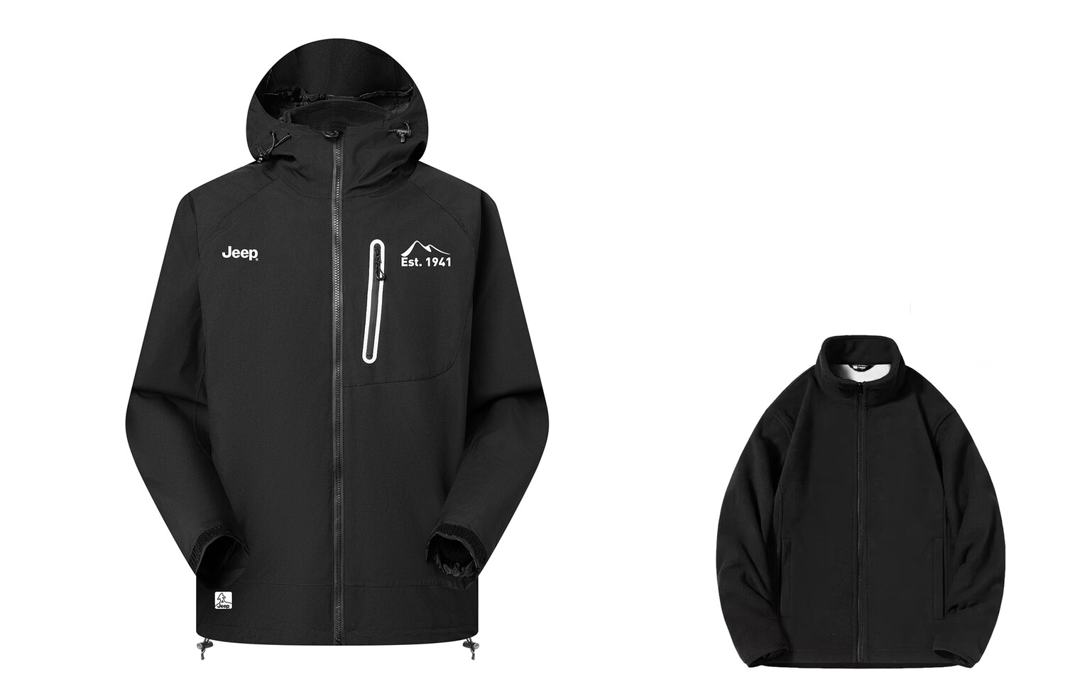 

Куртка унисекс Jeep, цвет Black (with complimentary Inner Jacket 3-in-1)