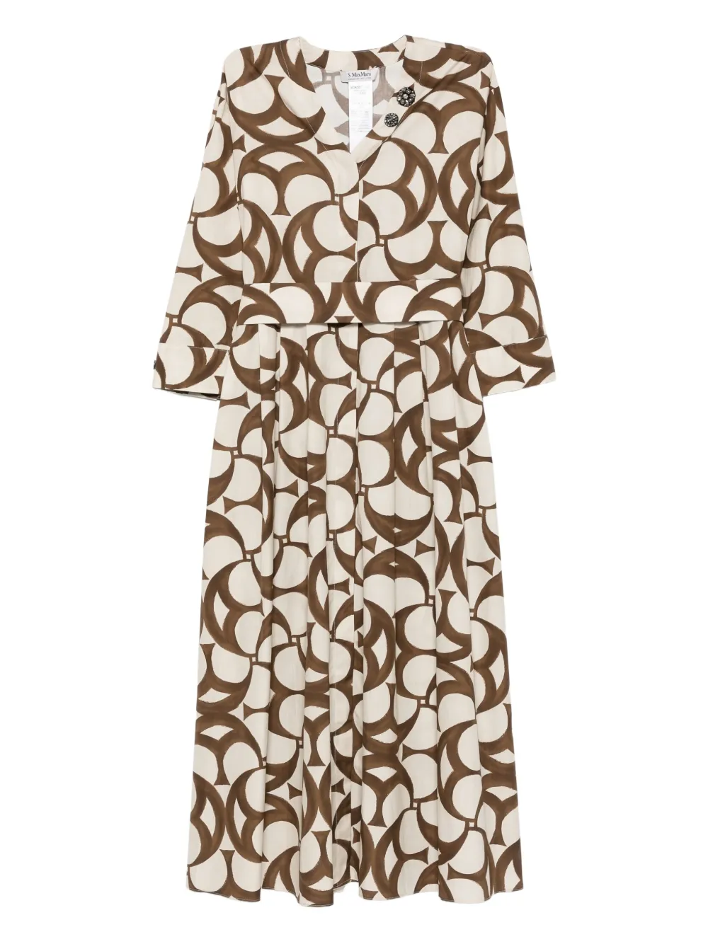 

Платье миди Alice с абстрактным принтом 'S Max Mara, нейтральный