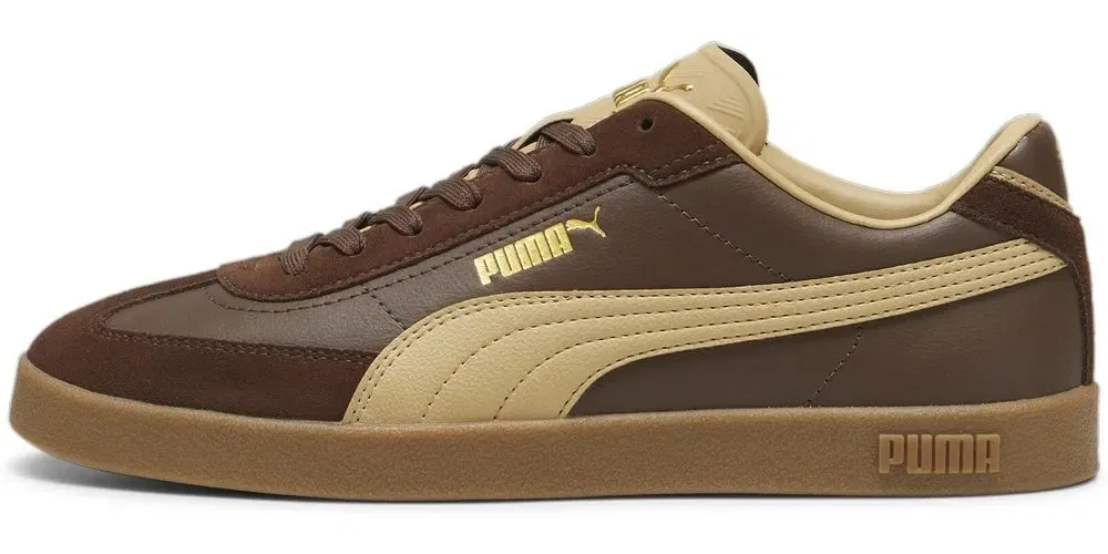 Кроссовки низкие из замши и кожи, Puma, коричневый — фото 3