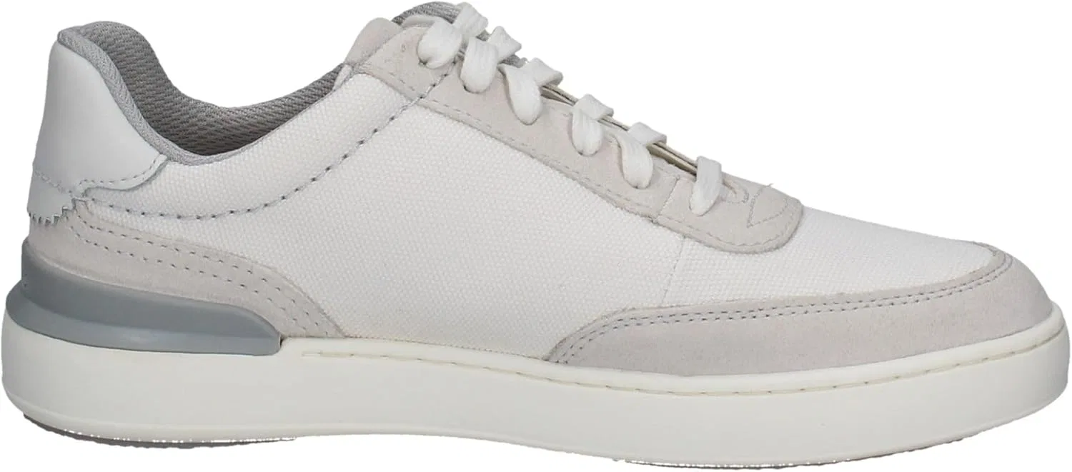 Туфли Clarks Courtlite Tor Nubuck Shoes in Standard Fit Size, White Canvas. — фото 4