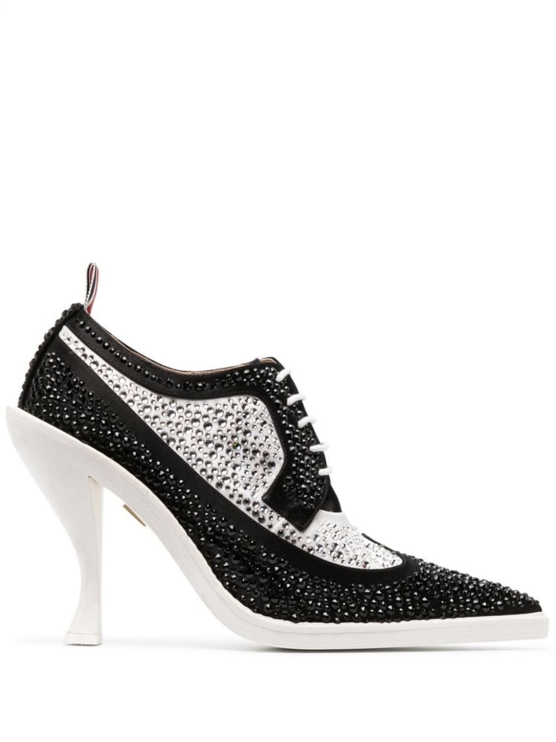 Thom Browne туфли дерби с кристаллами, черный