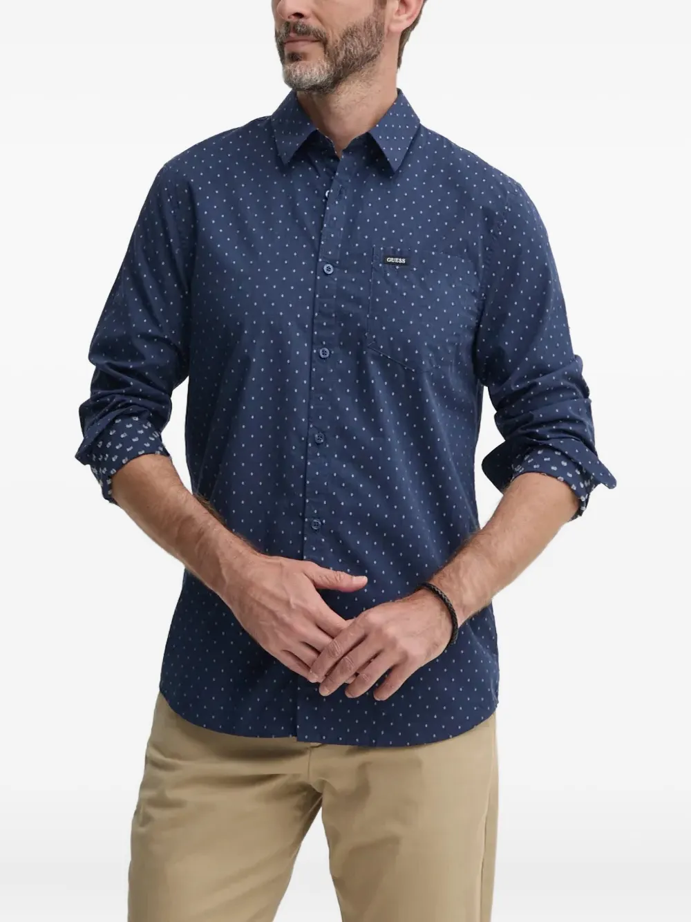 

Рубашка с длинными рукавами GUESS USA, синий