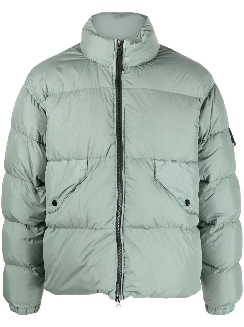 

Пуховик Crinkle Reps с нашивкой Compass Stone Island, зеленый
