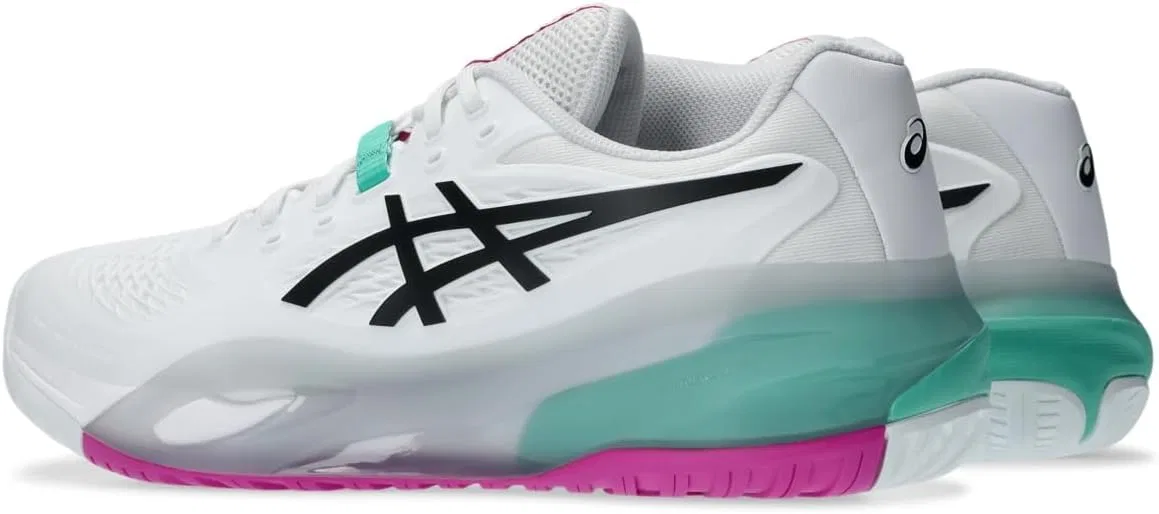 Кроссовки теннисные ASICS, цвет White/Aurora Green — фото 3