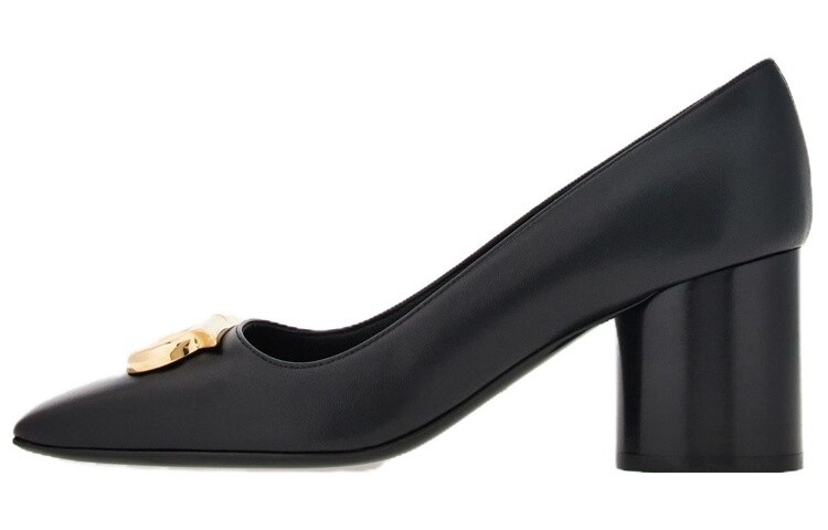 

Туфли на высоком каблуке Gancini женские черные Ferragamo