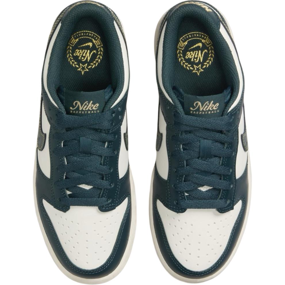 Nike Dunk противоскользящие износостойкие низкие детские скейтбординг кроссовки белый черный зеленый — фото 4