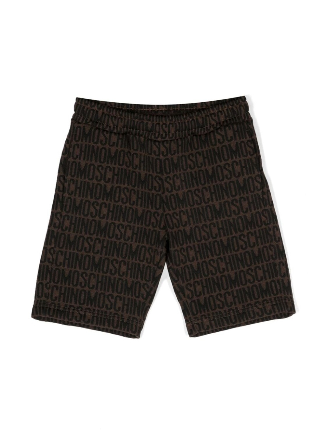 

Moschino Kids спортивные шорты с монограммой, коричневый