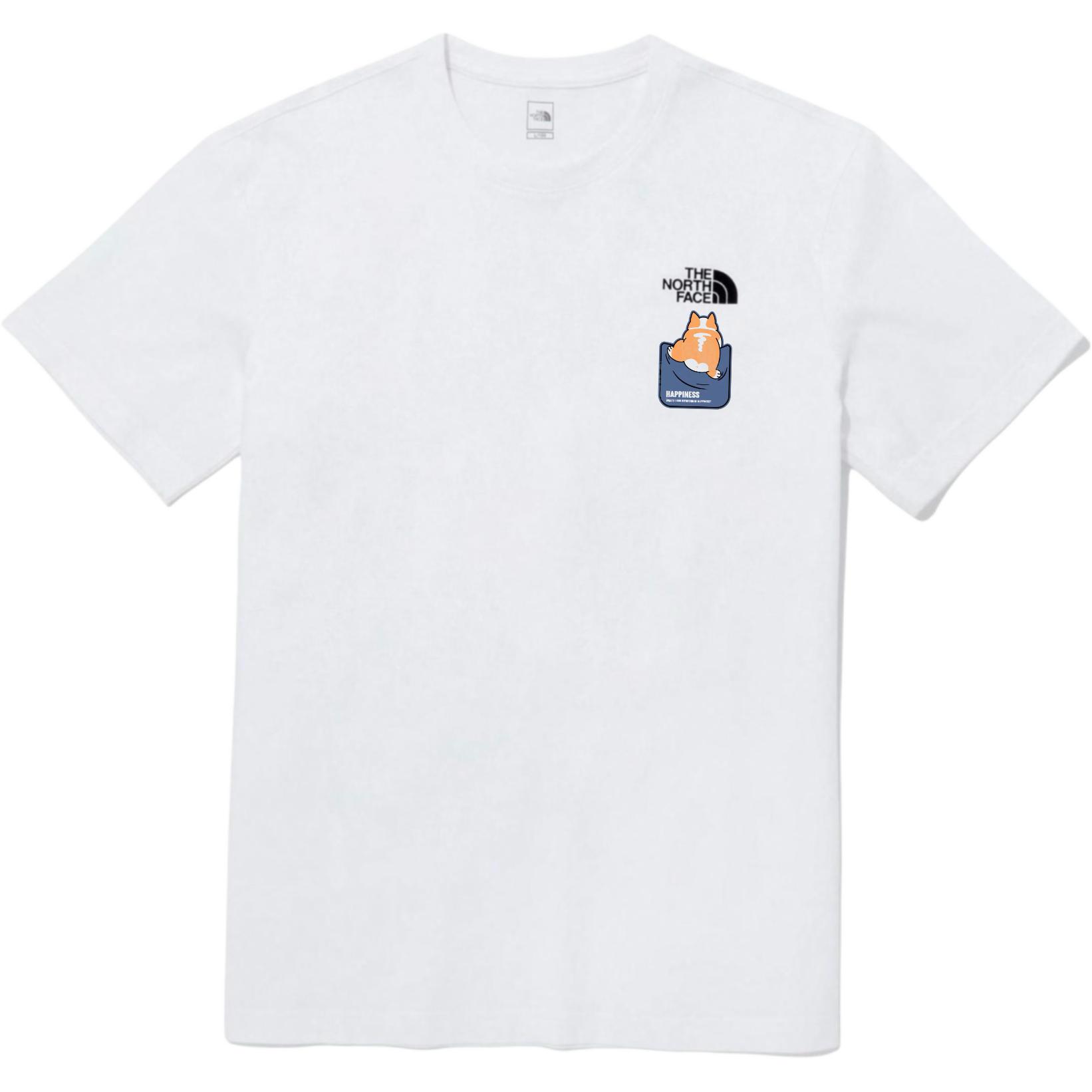 

THE NORTH FACE Футболка унисекс белая, Белый, THE NORTH FACE Футболка унисекс белая